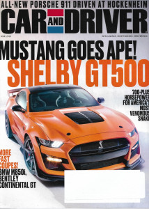 CAR & DRIVER 2019 MAR - SHELBY GT500, PORSCHE 911, BMW 850i, BENTLEY CONTINENTAL